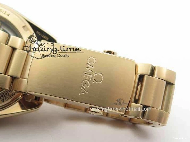 0305 Efficient Planet Ocean GMT 43.5mm RG V6F 1:1 Best Edition Black Dial On RG Bracelet A 8182